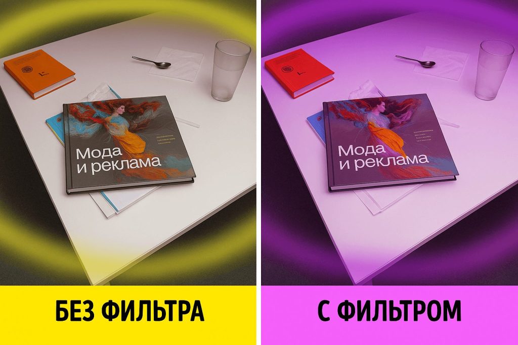 без фильтра и с фильтром