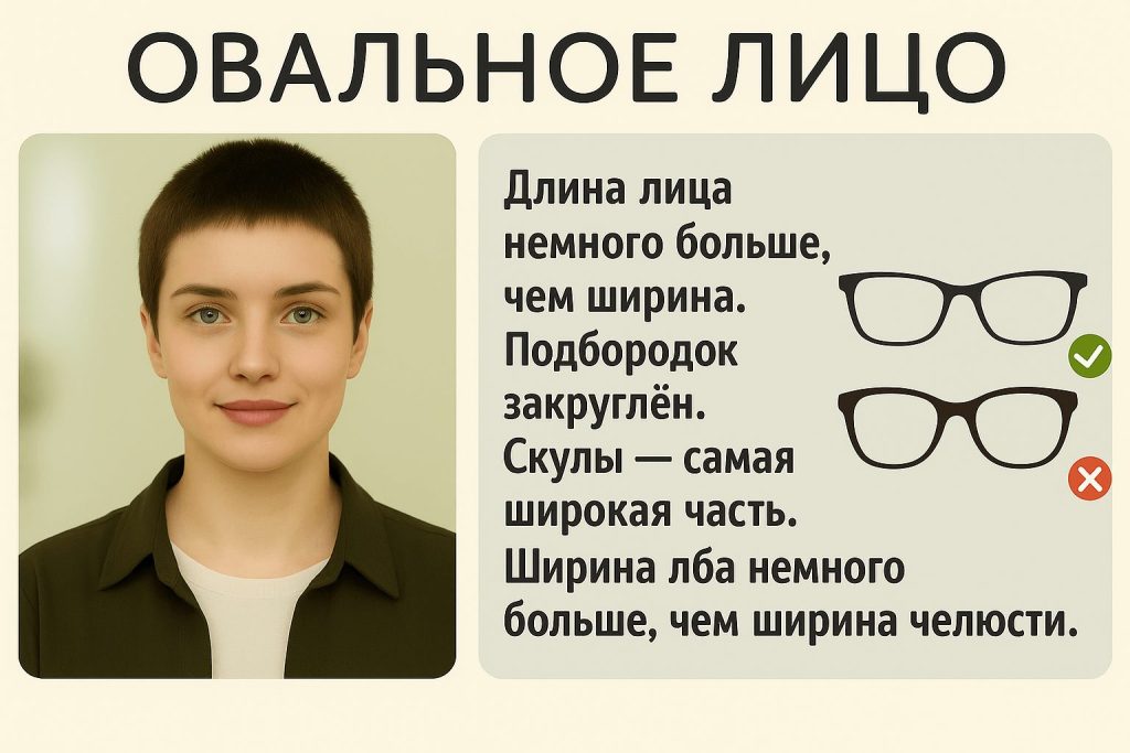 какие очки подобрать для овального лица