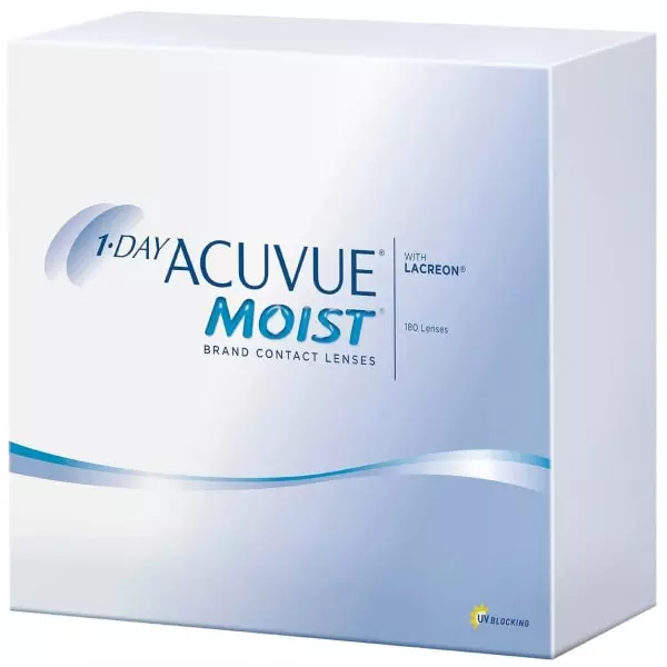 Контактные линзы Johnson & Johnson 1-DAY Acuvue Moist 180 шт.