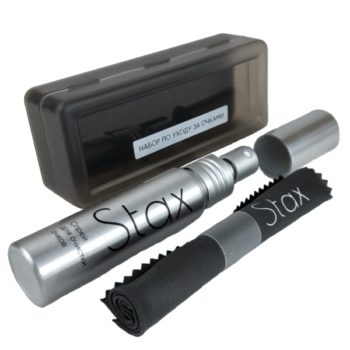 Набор по уходу за очками STAX в кейсе, cпрей 30 мл, салфетка