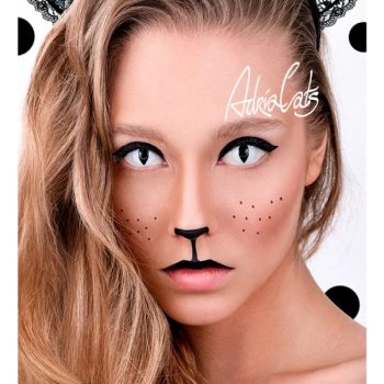 Контактные линзы ADRIA Crazy White Cat (белая кошка) 1 шт. SPH 0,0