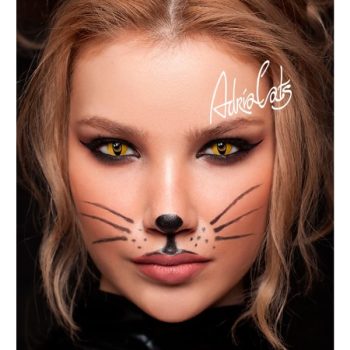 Контактные линзы ADRIA Crazy Yellow Cat (желтая кошка) 1 шт. SPH 0,0