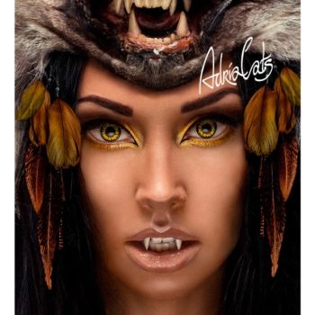 Контактные линзы ADRIA Crazy Yellow Wolf (желтый волк) 1 шт. SPH 0,0