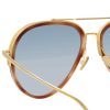 Женские солнцезащитные очки Linda Farrow ABEL AVIATOR LFL-1118