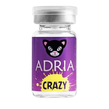 Контактные линзы ADRIA Crazy Yellow Wolf (желтый волк) 1 шт. SPH 0,0
