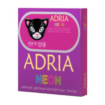Контактные линзы ADRIA Neon Pink (розовый) 2 шт. SPH 0,0
