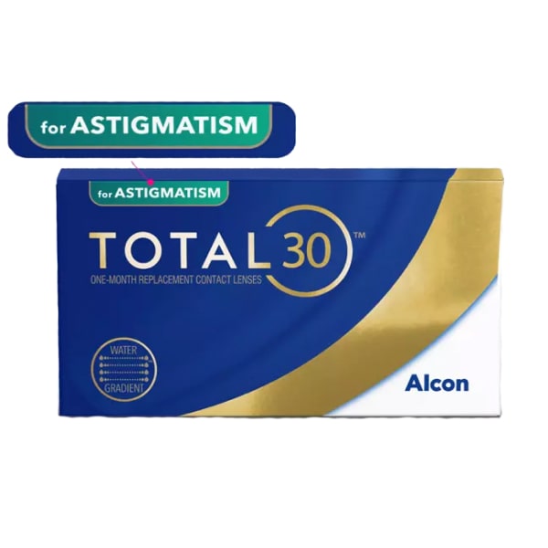 Контактные линзы ALCON Total 30 for ASTIGMATISM 3шт.